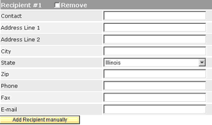 Add contact to communications module